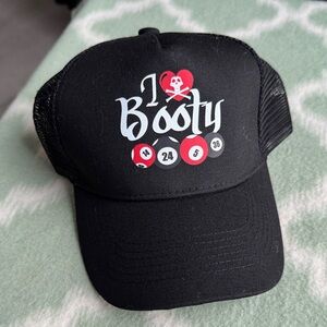 Black Cotton Mesh Trucker Hat casino theme funny graphic design